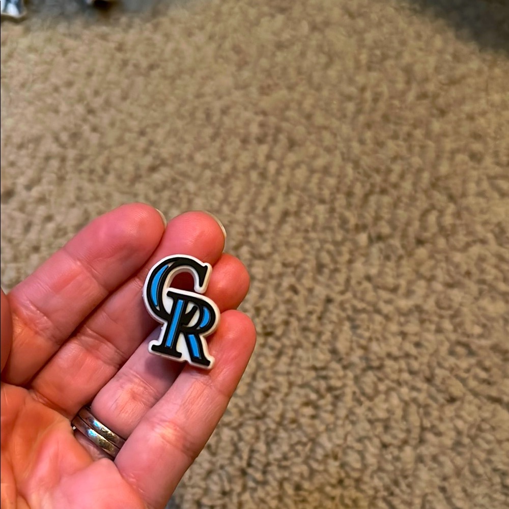 CR (Colorado Rockies) Logo croc charm